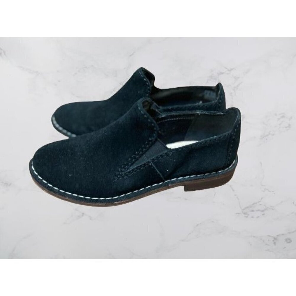 CLARKS Shoes Somerset Black Suede Cabernet City slip on loafers Size 7.5